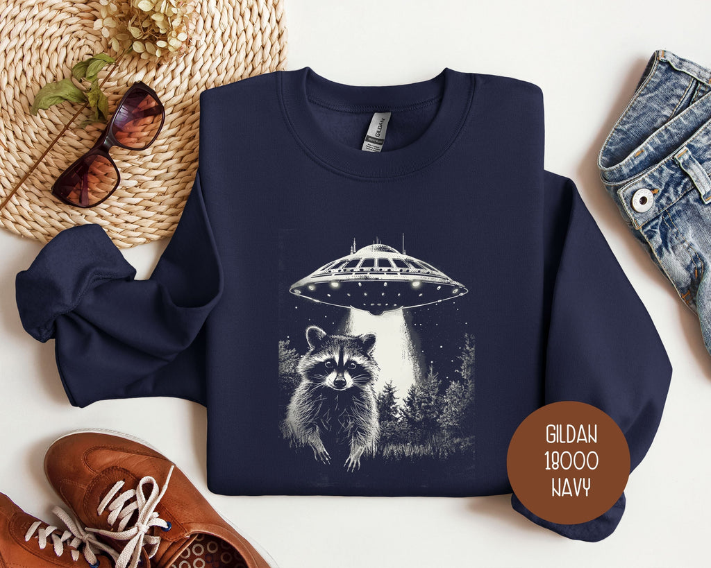 Raccoon UFO Sweatshirt-0